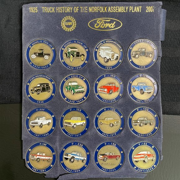 2007 Commemorative Coins-Truck History of the Norfolk Assembly Plant Compl Set - Picture 4 of 4